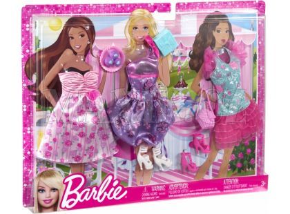 Barbie Fashionistas Relax oblečky - X7854 Růžová