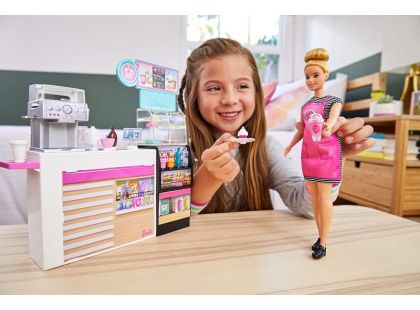 Barbie kavárna s panenkou