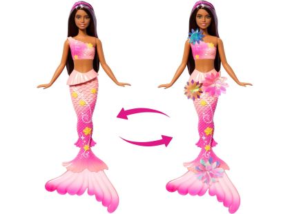 Barbie Kouzelná květinová mořská panna - tmavovláska