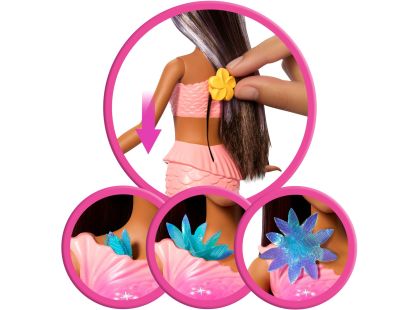 Barbie Kouzelná květinová mořská panna - tmavovláska