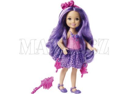 Barbie Malá dlouhovláska - Fialové vlasy