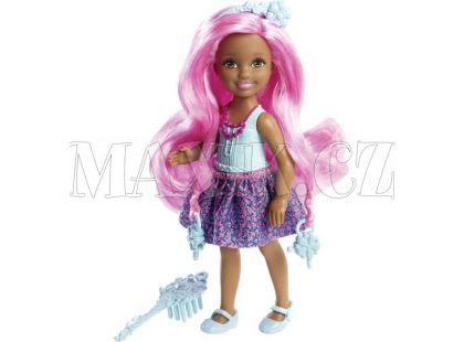 Barbie Malá dlouhovláska - Růžové vlasy