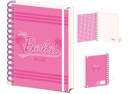 Barbie Malibu blok kroužkový A5