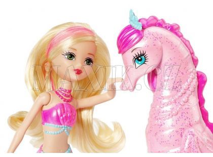 Barbie Mini mořská panna se zvířátkem - Mořský koník