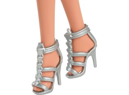 Barbie Modelka - fialové šaty s balonovou sukní