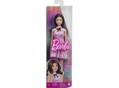 Barbie Modelka - kostičkované šaty