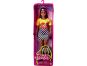 Barbie modelka 30 cm - ohnivé tričko a kostkovaná sukně 5