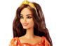 Barbie modelka 30 cm - oranžové šaty s bílými květy 3