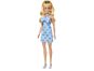 Barbie Modelka - šaty s modrými mašlemi 5