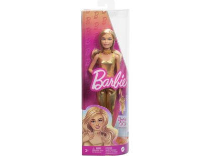 Barbie Modelka - zlatý overal