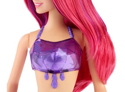 Barbie Mořská panna 34cm - Fialovo-růžové vlasy