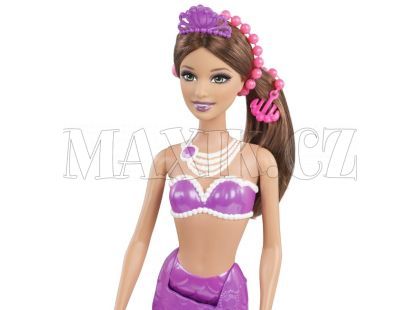 Barbie Mořská panna kamarádka - Brunetka fialová