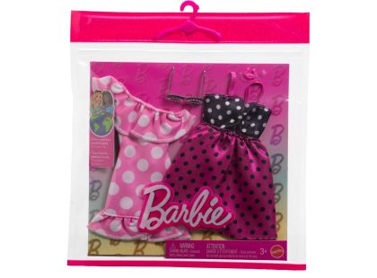 Mattel Barbie Oblečení 2 oblečky a 2 doplňky pro panenku Mattel Barbie Oblečení 2 oblečky a 2 doplňky pro panenku
