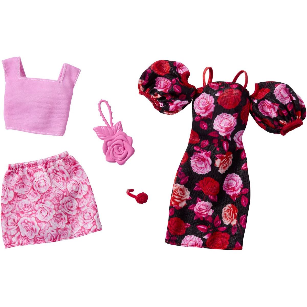Mattel HYV03 Barbie Oblečení Barbie 2 oblečky a 2 doplňky pro panenku