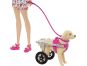 Barbie panenka a pejsek s invalidním vozíčkem 3