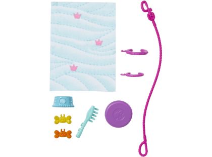 Barbie panenka a pejsek s invalidním vozíčkem