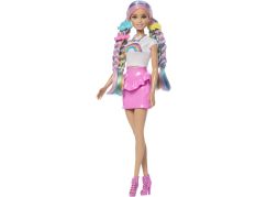 Mattel Barbie Panenka duhové vlasy s třpytivým stylingem