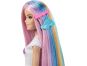 Mattel Barbie Panenka duhové vlasy s třpytivým stylingem 2