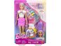 Mattel Barbie Panenka duhové vlasy s třpytivým stylingem 4