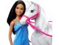Barbie panenka 30 cm na vyjížďce s koněm 4