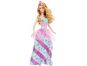 Barbie Panenka princezna - Tyrkysovo-růžové šaty 2