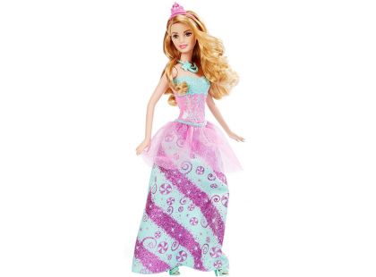 Barbie Panenka princezna - Tyrkysovo-růžové šaty