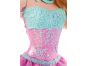 Barbie Panenka princezna - Tyrkysovo-růžové šaty 4