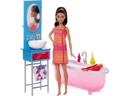 Barbie panenka s nábytkem Koupelna