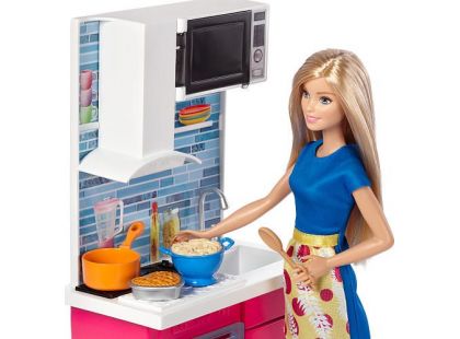 Barbie panenka s nábytkem Kuchyňka
