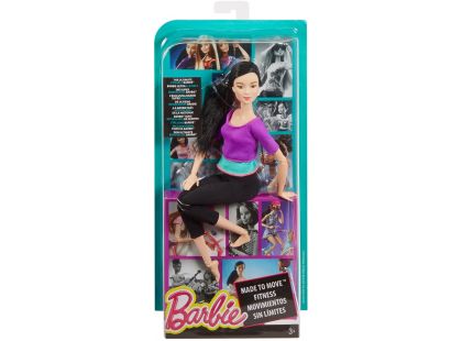 Barbie Panenka v pohybu - Fialové triko