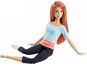 Barbie Panenka v pohybu - Modré triko s oranžovým pruhem 2