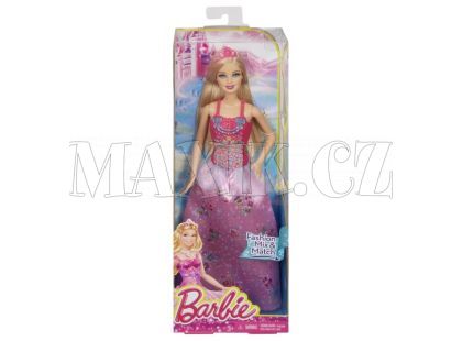 Barbie Princezna měnitelné prvky - Blondýnka růžová