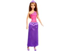 Barbie princezna s korunkou hnědé vlasy
