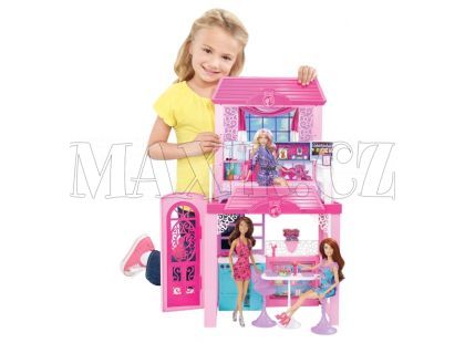 Barbie Prázdinový dům s panenkou