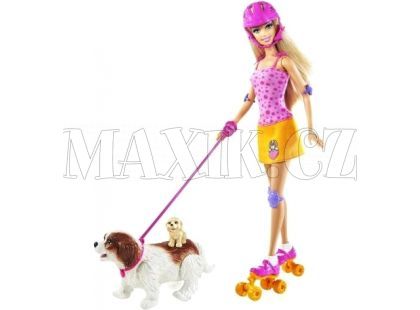 Barbie s pejskem v parku N7651