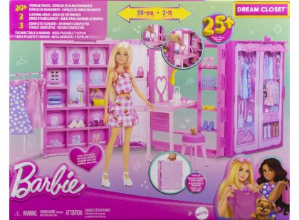 Barbie Šatník snů v pastelových barvách s panenkou