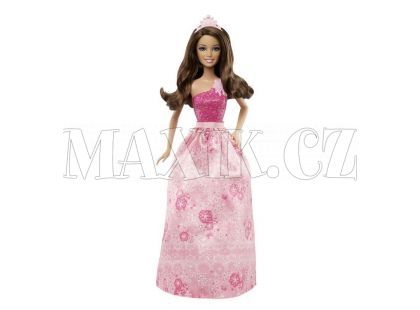 Barbie Třpytivá princezna měnitelné prvky - Brunetka