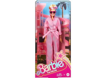 Barbie v růžovém kalhotovém filmovém overalu