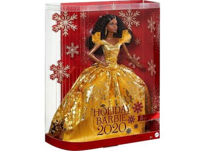 Barbie vánoční panenka černoška