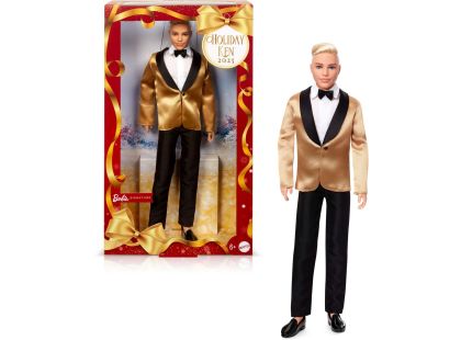 Barbie Vánoční panenka Ken blond 2025