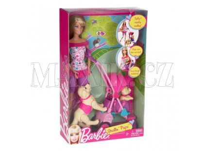Barbie Venčení domácích mazlíčků Mattel T7197