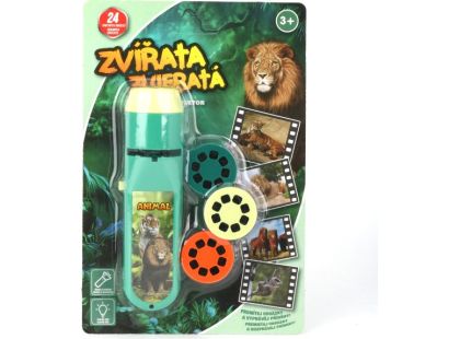 Baterka a projektor zvířata