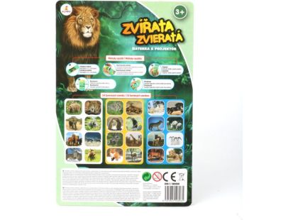 Baterka a projektor zvířata