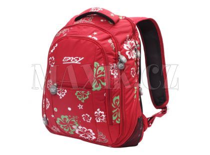 Batoh školní, sportovní červený