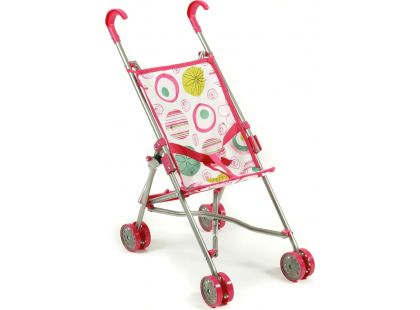 Bayer Chic Kočárek pro panenky Mini Buggy - Růžová s kolečky