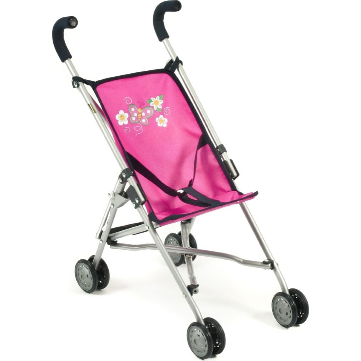 Bayer Chic Kočárek pro panenky Mini Buggy Roma - Dots Navy Pink