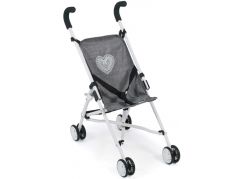 Bayer Chic Kočárek pro panenky Mini Buggy Roma jeans šedivá
