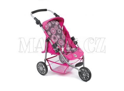 Bayer Chic Kočárek pro panenky Switch - Hot pink pearls