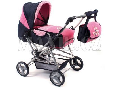Bayer Chic Kočárek pro panenky Traveller - Pink checker