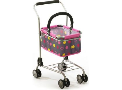 Bayer Chic Nákupní vozík s košíkem - Pinky Balls